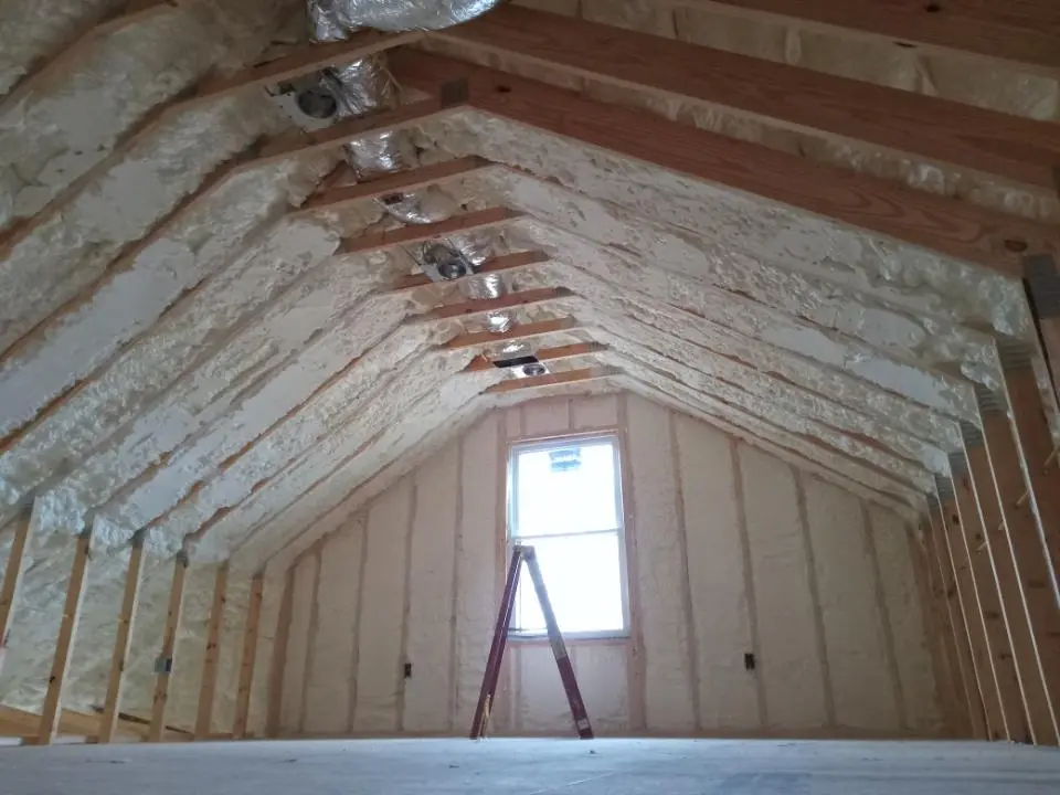 Spray foam roofing application for Crawl Space Insulation project in Loughman